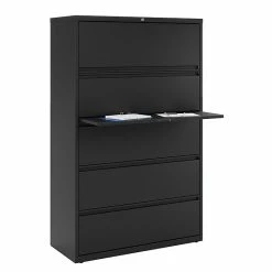 Staples HL8000 Commercial 5 File Drawers Lateral File Cabinet, Locking, Black, Letter/Legal, 42"W (21748D) -File Cabinets Shop unnamed file 272
