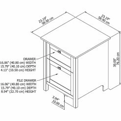 Bush Furniture Broadview 2 Drawer File Cabinet, Pure White (BDF124WH-03) -File Cabinets Shop unnamed file 2739