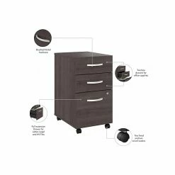 Bush Business Furniture Hybrid 3-Drawer Mobile File Cabinet, Letter/Legal, Storm Gray, 20" (HYF216SGSU-Z) -File Cabinets Shop unnamed file 2755