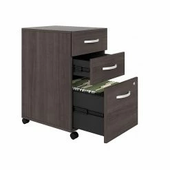 Bush Business Furniture Hybrid 3-Drawer Mobile File Cabinet, Letter/Legal, Storm Gray, 20" (HYF216SGSU-Z) -File Cabinets Shop unnamed file 2758