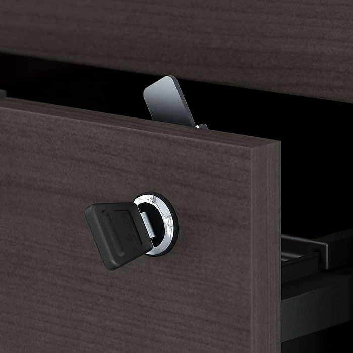 Bush Business Furniture Jamestown 2-Drawer Vertical File Cabinet, Locking, Letter/Legal, Storm Gray, 23.66" (JTF116SGSU) 6 Bush Business Furniture Jamestown 2-Drawer Vertical File Cabinet, Locking, Letter/Legal, Storm Gray, 23.66" (JTF116SGSU) - Image 4