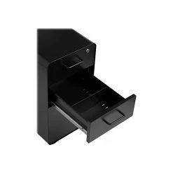 Poppin The Sort-It-Out 3-Drawer Vertical File Cabinet, Locking, Letter/Legal, Black, 20" (104741) -File Cabinets Shop unnamed file 2785