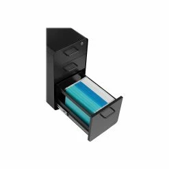 Poppin The Sort-It-Out 3-Drawer Vertical File Cabinet, Locking, Letter/Legal, Black, 20" (104741) -File Cabinets Shop unnamed file 2786