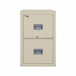 FireKing Patriot 2-Drawer Vertical File Cabinet, Fire Resistant, Letter, Beige, 31.56"D (2P1831-CPA)