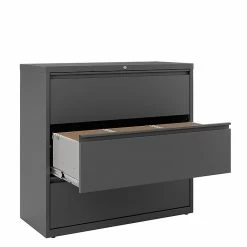 Staples 3-Drawer Lateral File Cabinet, Locking, Letter/Legal, Charcoal, 42"W (26824D) 12 Staples 3-Drawer Lateral File Cabinet, Locking, Letter/Legal, Charcoal, 42"W (26824D) -File Cabinets Shop unnamed file 281