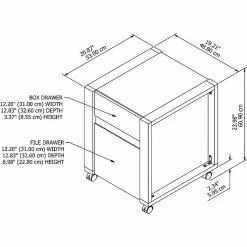 Kathy Ireland® Home By Bush Furniture Voss 1-Drawer Vertical File Cabinet, Letter, Cotton White/Serene Cherry, 20.87"D 15 Kathy Ireland® Home By Bush Furniture Voss 1-Drawer Vertical File Cabinet, Letter, Cotton White/Serene Cherry, 20.87"D -File Cabinets Shop unnamed file 2814