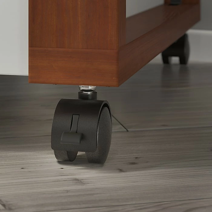 Kathy Ireland® Home By Bush Furniture Voss 1-Drawer Vertical File Cabinet, Letter, Cotton White/Serene Cherry, 20.87"D 9 Kathy Ireland® Home By Bush Furniture Voss 1-Drawer Vertical File Cabinet, Letter, Cotton White/Serene Cherry, 20.87"D - Image 7