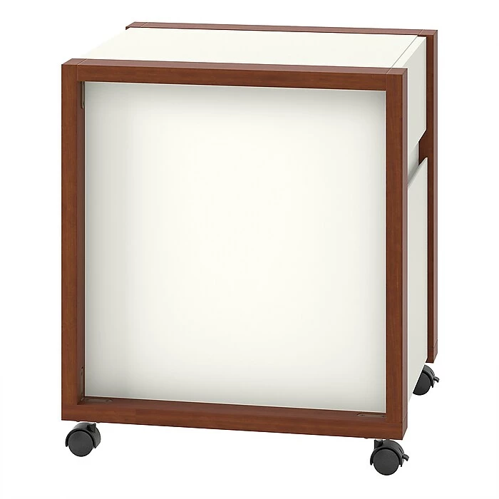 Kathy Ireland® Home By Bush Furniture Voss 1-Drawer Vertical File Cabinet, Letter, Cotton White/Serene Cherry, 20.87"D 10 Kathy Ireland® Home By Bush Furniture Voss 1-Drawer Vertical File Cabinet, Letter, Cotton White/Serene Cherry, 20.87"D - Image 8