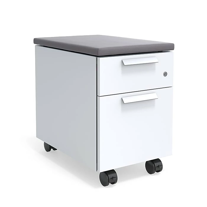Union & Scale™ Lewis™ 2-Drawer Mobile Pedestal, Letter/Legal Size, Charcoal (UN55951) 3 Union & Scale™ Lewis™ 2-Drawer Mobile Pedestal, Letter/Legal Size, Charcoal (UN55951)