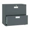 HON Brigade 600 Series 2-Drawer Lateral File Cabinet, Locking, Letter/Legal, Charcoal, 30"W (H672.L.S) -File Cabinets Shop unnamed file 283