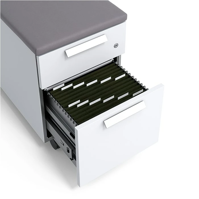 Union & Scale™ Lewis™ 2-Drawer Mobile Pedestal, Letter/Legal Size, Charcoal (UN55951) 6 Union & Scale™ Lewis™ 2-Drawer Mobile Pedestal, Letter/Legal Size, Charcoal (UN55951) - Image 4