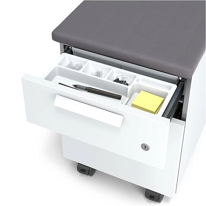 Union & Scale™ Lewis™ 2-Drawer Mobile Pedestal, Letter/Legal Size, Charcoal (UN55951) 9 Union & Scale™ Lewis™ 2-Drawer Mobile Pedestal, Letter/Legal Size, Charcoal (UN55951) - Image 7