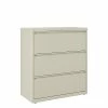 Staples HL8000 Commercial 3-Drawer Lateral File Cabinet, Locking, Letter/Legal, Putty/Beige, 36"W (23197D)