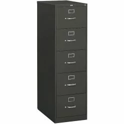 HON® 310 Series Vertical File Cabinet, Legal, 5-Drawer, Charcoal, 26 1/2"D -File Cabinets Shop unnamed file 2852