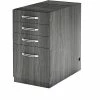 Safco Aberdeen Credenza Pedestal, Pencil/Box/Box/File, 20"D, Gray Steel (APBBF20LGS)