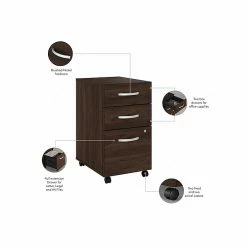 Bush Business Furniture Studio C 3 Drawer Mobile File Cabinet, Black Walnut (SCF216BWSU) -File Cabinets Shop unnamed file 2867