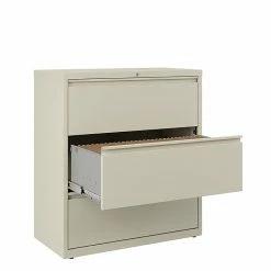 Staples HL8000 Commercial 3-Drawer Lateral File Cabinet, Locking, Letter/Legal, Putty/Beige, 36"W (23197D) -File Cabinets Shop unnamed file 287