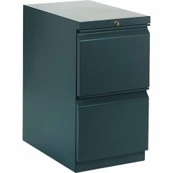 HON Brigade 2 Drawer Mobile/Pedestal File, Charcoal, Letter, 15''W (H33823RS)