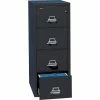 FireKing Fire King 1-Hour Fire Resistant Vertical File Cabinet, Legal, 4-Drawer, Black, 31 1/2"D, Truck To Loading Dock -File Cabinets Shop unnamed file 2883
