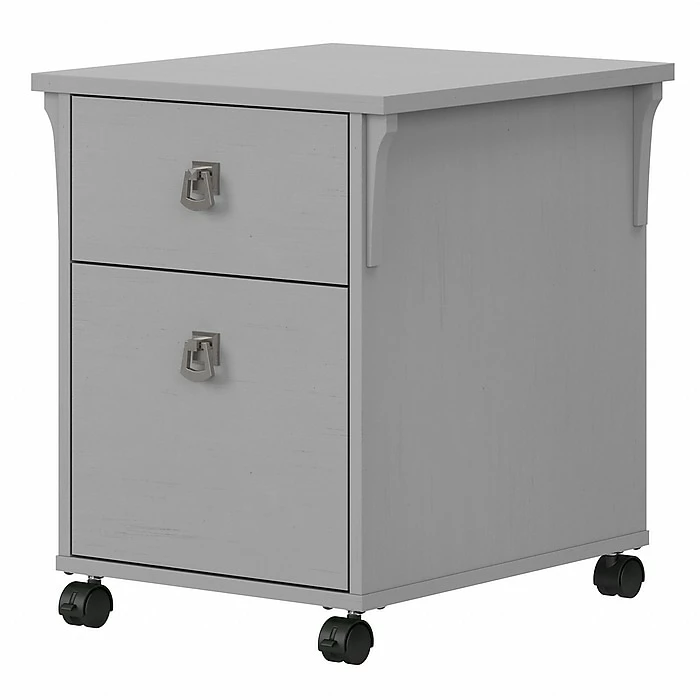 Bush Furniture Salinas 2-Drawer Vertical File Cabinet, Mobile, Letter/Legal, Cape Cod Gray, 20" (SAF118CG-03) 3 Bush Furniture Salinas 2-Drawer Vertical File Cabinet, Mobile, Letter/Legal, Cape Cod Gray, 20" (SAF118CG-03)