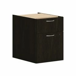 HON Mod 2-Drawer Vertical File Cabinet, Hanging Pedestal, Letter/Legal, Java Oak, 20" (HLPLPHBF.LJA1)