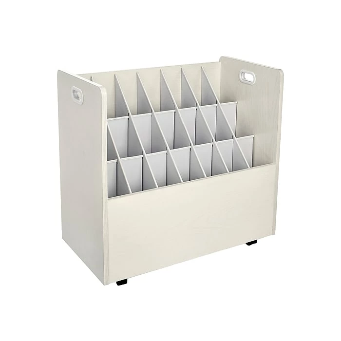 AdirOffice 21-Slot Roll File Cabinet, Mobile, Specialty, White, 15.75" (625-WHI) 3 AdirOffice 21-Slot Roll File Cabinet, Mobile, Specialty, White, 15.75" (625-WHI)
