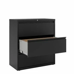 Staples HL8000 Commercial 3-Drawer Lateral File Cabinet, Locking, Letter/Legal, Black, 36"W (23199D) -File Cabinets Shop unnamed file 296