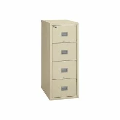 FireKing Patriot 4-Drawer Vertical File Cabinet, Fire Resistant, Letter, Parchment, 31.56"D (4P1831-CPA) -File Cabinets Shop unnamed file 2970