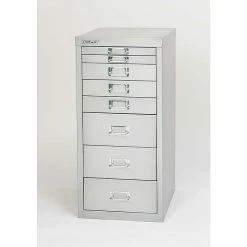 Bisley® 8 Drawer Steel Desktop Multidrawer Cabinet, Light Gray -File Cabinets Shop unnamed file 2975