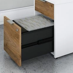 Bush Business Furniture Jamestown 2-Drawer Vertical File Cabinet, Letter/Legal, Fresh Walnut/White, 23.66" (JTF116FWWHSU) 16 Bush Business Furniture Jamestown 2-Drawer Vertical File Cabinet, Letter/Legal, Fresh Walnut/White, 23.66" (JTF116FWWHSU) -File Cabinets Shop unnamed file 2992