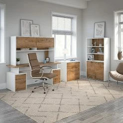 Bush Business Furniture Jamestown 2-Drawer Vertical File Cabinet, Letter/Legal, Fresh Walnut/White, 23.66" (JTF116FWWHSU) 19 Bush Business Furniture Jamestown 2-Drawer Vertical File Cabinet, Letter/Legal, Fresh Walnut/White, 23.66" (JTF116FWWHSU) -File Cabinets Shop unnamed file 2995