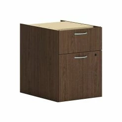 HON Mod 2-Drawer Vertical File Cabinet, Hanging Pedestal, Letter/Legal, Sepia Walnut, 20" (HLPLPHBF.LSE1)