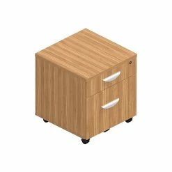 Offices To Go Superior 2-Drawer Vertical File Cabinet, Locking, Letter/Legal, Autumn Walnut, 22" (TDSL22BFMAWL)