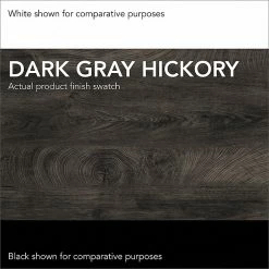 Bush Furniture Refinery 3-Drawer Vertical File Cabinet, Mobile/Pedestal, Letter, Dark Gray Hickory, 18" (RFF116GH-03) -File Cabinets Shop unnamed file 3021