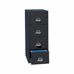 FireKing Classic 4-Drawer Vertical File Cabinet, Fire Resistant, Letter, Black, 25"D WHITE GLOVE DELIVERY INCLUDED (4-1825-CBL) 5 FireKing Classic 4-Drawer Vertical File Cabinet, Fire Resistant, Letter, Black, 25"D WHITE GLOVE DELIVERY INCLUDED (4-1825-CBL) -File Cabinets Shop unnamed file 3026