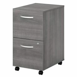 Bush Business Furniture Studio C 2 Drawer Mobile File Cabinet, Platinum Gray (SCF116PGSU)
