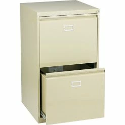 Safco 2-Drawer Vertical File Cabinet, Sand, 24"D (5039)