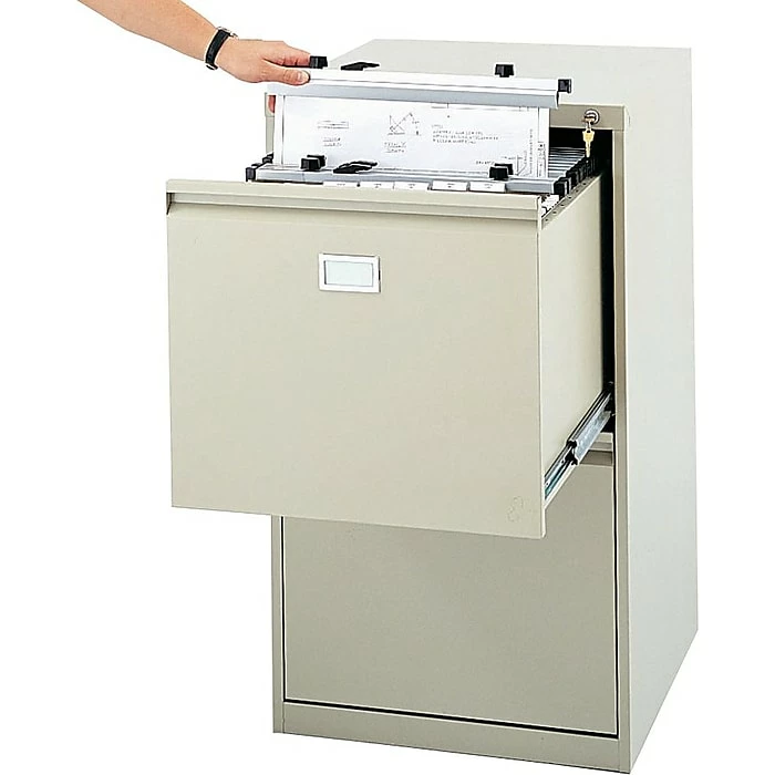 Safco 2-Drawer Vertical File Cabinet, Sand, 24"D (5039) 4 Safco 2-Drawer Vertical File Cabinet, Sand, 24"D (5039) - Image 2