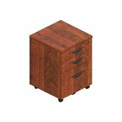 Offices To Go Superior 3-Drawer Vertical File Cabinet, Locking, Letter/Legal, American Dark Cherry, 22" (TDSL22BBFMADC)