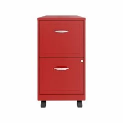 OfficeDesigns SOHO Smart 2-Drawer Vertical File Cabinet, Locking, Letter, Red, 18" (24361) -File Cabinets Shop unnamed file 3059