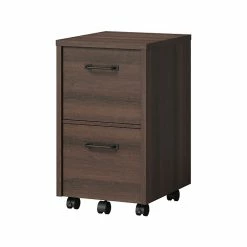 Whalen Dulzura 2-Drawer Vertical File Cabinet, Letter/Legal, Dark Brown, 20" (SPUS-DZMF-DBM)