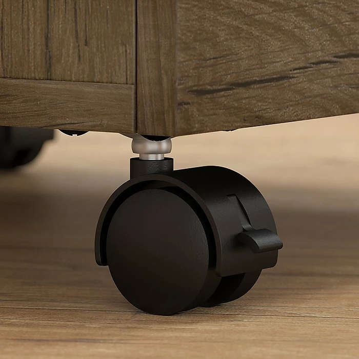 Bush Furniture Anthropology 2 Drawer Mobile File Cabinet, Rustic Brown Embossed (ATH011RB) 9 Bush Furniture Anthropology 2 Drawer Mobile File Cabinet, Rustic Brown Embossed (ATH011RB) - Image 7