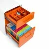 Poppin Stow 3-Drawer File Cabinet WCasters, White + Orange -File Cabinets Shop unnamed file 3095