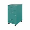 Space Solutions 3-Drawer Vertical File Cabinet, Mobile, Letter, Teal, 18" (24431) -File Cabinets Shop unnamed file 3098