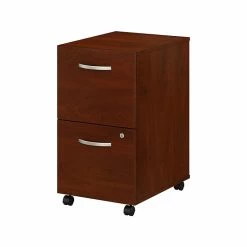 Bush Business Furniture Studio C 2 Drawer Mobile File Cabinet, Hansen Cherry (SCF116HCSU)