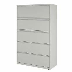 Staples Commercial 5 File Drawers Lateral File Cabinet, Locking, Gray, Letter/Legal, 42"W (21749D) -File Cabinets Shop unnamed file 311