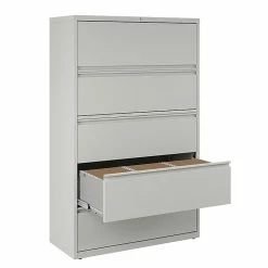 Staples Commercial 5 File Drawers Lateral File Cabinet, Locking, Gray, Letter/Legal, 42"W (21749D) -File Cabinets Shop unnamed file 313