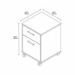 Bush Furniture Key West 2-Drawer Vertical File Cabinet, Letter, Pure White Oak, 15.75" (KWF116WT-03) -File Cabinets Shop unnamed file 3139