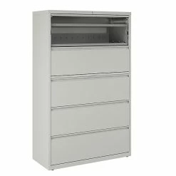 Staples Commercial 5 File Drawers Lateral File Cabinet, Locking, Gray, Letter/Legal, 42"W (21749D) -File Cabinets Shop unnamed file 314