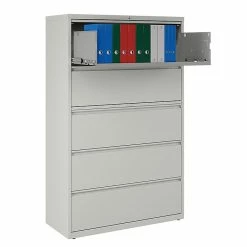 Staples Commercial 5 File Drawers Lateral File Cabinet, Locking, Gray, Letter/Legal, 42"W (21749D) -File Cabinets Shop unnamed file 315
